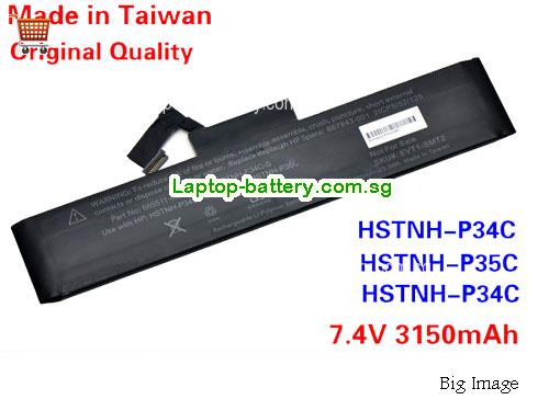 HP HSTNN-P36C Battery 3150mAh 7.4V Black Li-ion
