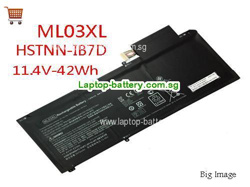 HP 814277-005 Battery 3570mAh, 42Wh 11.4V Black Li-ion