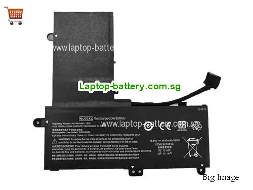 HP 843536-541 Battery 3400mAh, 39Wh 11.55V Black Li-Polymer