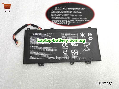HP HSTNN-LB7F Battery 3450mAh 11.55V Black Li-ion