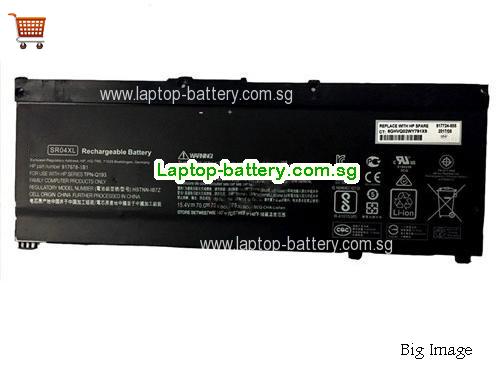 HP 4 Pro 15-DC1004TX PRC Battery 4550mAh, 70Wh 15.4V Black Li-ion