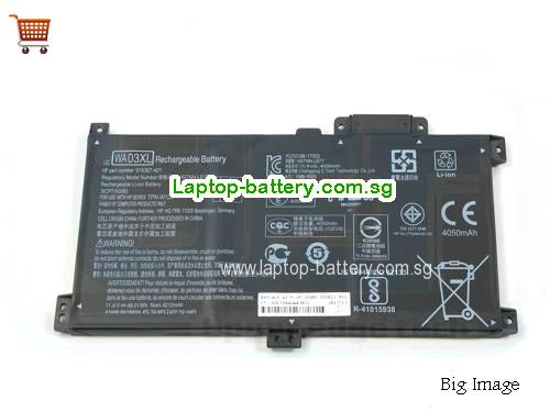HP WAO3XL Battery 4212mAh, 48.01Wh 11.4V Black Li-Polymer