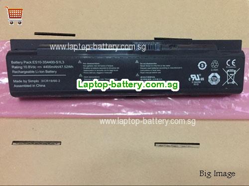 HASEE E10-3S400-S1L3 Battery 4400mAh 10.8V Black Li-ion