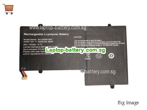 JUMPER NV-25265154C Battery 5000mAh, 38Wh 7.6V Black Li-Polymer
