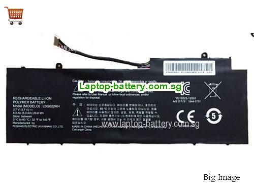 LG LBG622RH Battery 8000mAh, 30Wh , 8Ah 3.7V Black Li-ion
