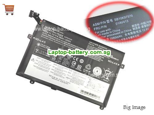 LENOVO SB10K97570 Battery 3880mAh, 45Wh , 4.05Ah 11.1V Black Li-ion