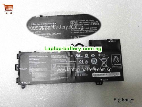 LENOVO L14L2P22 Battery 4610mAh, 35Wh  7.6V Black Li-Polymer