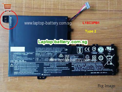LENOVO L15C3PB1 Battery 4645mAh, 52.5Wh  11.4V Black Li-Polymer
