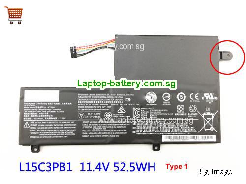 LENOVO L15C3PB1 Battery 4645mAh, 52.5Wh  11.4V Black Li-ion