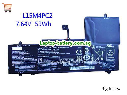LENOVO L15M4PC2 Battery 6360mAh, 53Wh  7.6V Black Li-ion