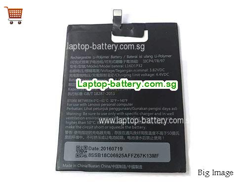 LENOVO L16D1P32 Battery 4050mAh, 15.5Wh  3.82V Black Li-Polymer