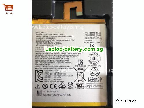 LENOVO L16D1P33 Battery 3500mAh, 13.5Wh  3.85V Sliver Li-Polymer