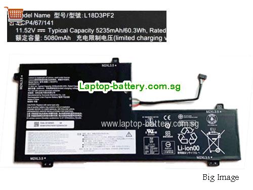 LENOVO 3ICP4/67/140 Battery 5235mAh, 60.3Wh  11.52V Black Li-Polymer