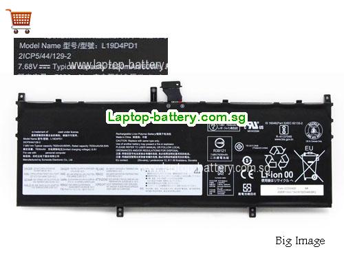 LENOVO L19D4PD1 Battery 7820mAh, 60Wh  7.68V Black Li-Polymer