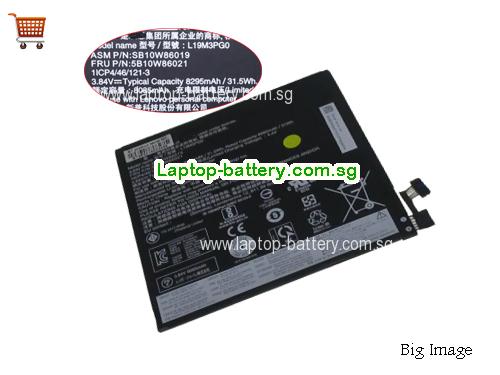 LENOVO SB10W86019 Battery 8295mAh, 31.5Wh  3.84V Black Li-Polymer