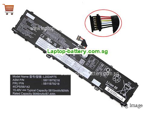 LENOVO 5B11B79217 Battery 5815mAh, 90Wh  15.48V Black Li-Polymer