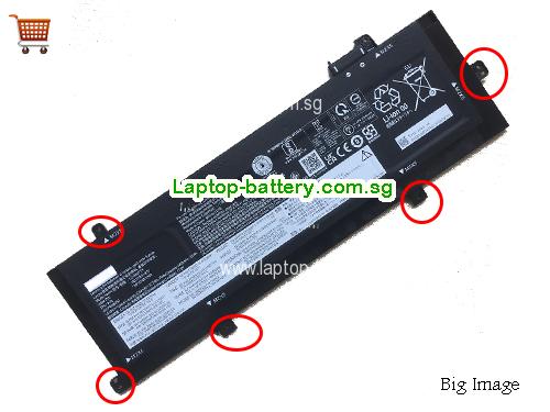 LENOVO ThinkPad P16s Gen 1(Intel)21BT000CRT Battery 3392mAh, 52.5Wh 15.48V Black Li-ion