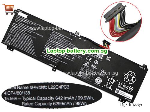 LENOVO L22D4PC3 Battery 6421mAh, 99.9Wh  15.56V Black Li-Polymer