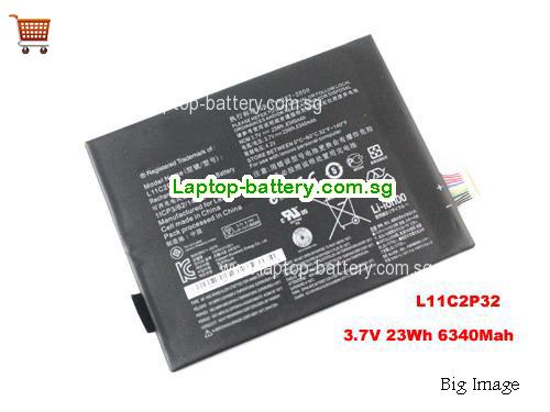 LENOVO L12D2P31 Battery 6340mAh, 23Wh  3.7V Black Li-Polymer