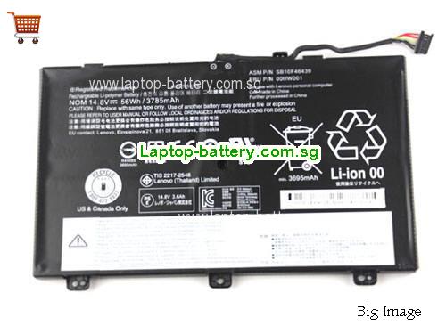 LENOVO SB10F46439 Battery 3785mAh, 56Wh  14.8V Black Li-ion