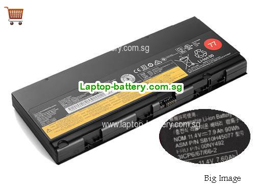 LENOVO ThinkPad P50 Battery 7600mAh, 90Wh , 7.6Ah 11.4V Black Li-ion
