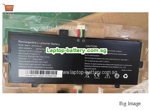 MEDION 2ICP4/78/106 Battery 5250mAh, 39.9Wh  7.6V Black Li-Polymer
