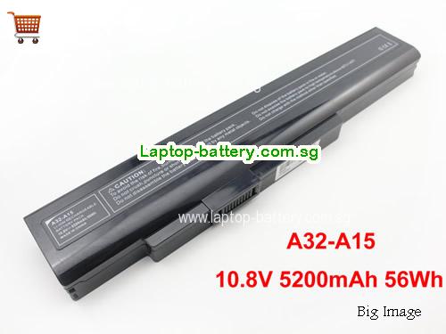 MSI A41-A15 Battery 5200mAh, 56Wh  10.8V Black Li-ion