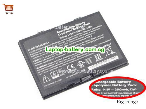 MOTION 4UPF6737911T1060 Battery 2900mAh, 43Wh 14.8V Black Li-ion