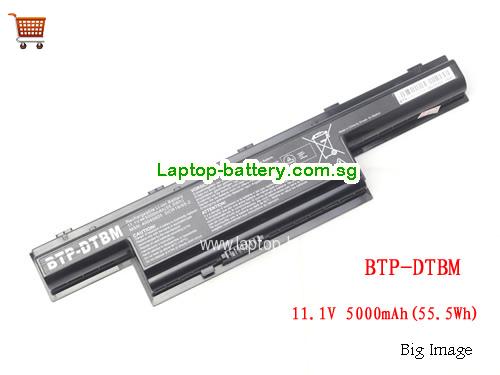 MEDION BTP-DTBM Battery 5000mAh, 55.5Wh  11.1V Black Li-ion