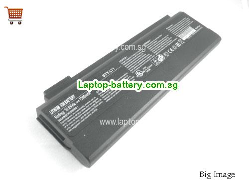MSI WT10536A4091 Battery 7200mAh 10.8V Black Li-ion