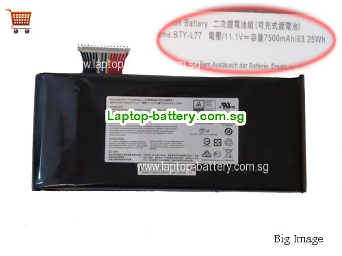 MSI MS-1784 Battery 7500mAh, 83.25Wh  11.1V Black Li-ion