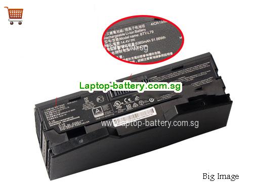MSI 4ICR19/66-2 Battery 6365mAh, 91.66Wh  14.4V Black Li-ion