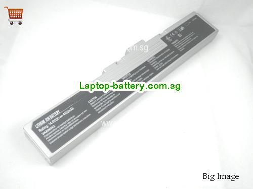 MSI MS1039 Battery 4400mAh 14.4V Silver Li-ion