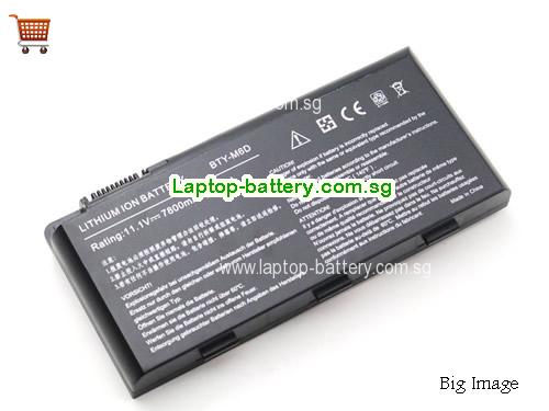 MSI S9N-3496200-M47 Battery 7800mAh, 87Wh  11.1V Black Li-ion