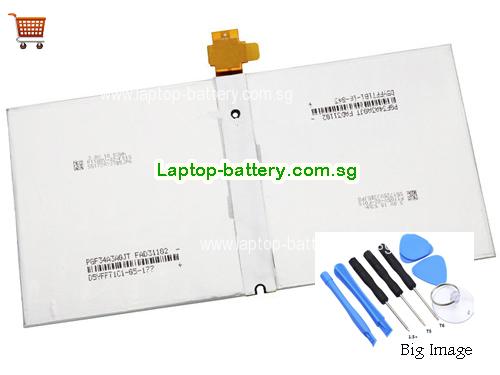 MICROSOFT Surface pro 4 1724 Battery 5087mAh, 38.2Wh 7.5V Sliver Li-ion