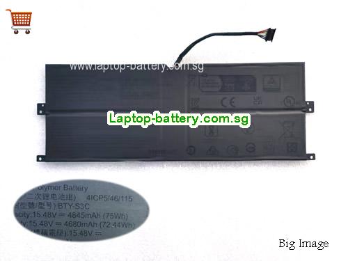 MSI BTY-S3C Battery 4845mAh, 75Wh  15.48V Black Li-Polymer