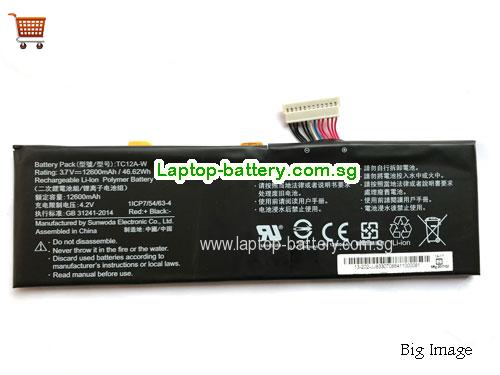 OTHER TC12AW Battery 12600mAh, 46.62Wh 3.7V Black Li-ion