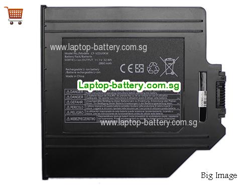 PANASONIC CF-VZSU0KW Battery 2860mAh, 32Wh  11.1V Black Li-Polymer