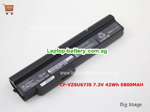 PANASONIC VZSU67JS Battery 5800mAh, 42Wh  7.2V Black Li-ion
