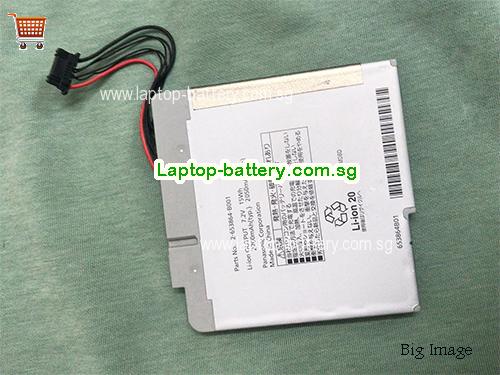 PANASONIC 2-653864-B001 Battery 2200mAh, 15Wh  7.2V Gray Li-Polymer