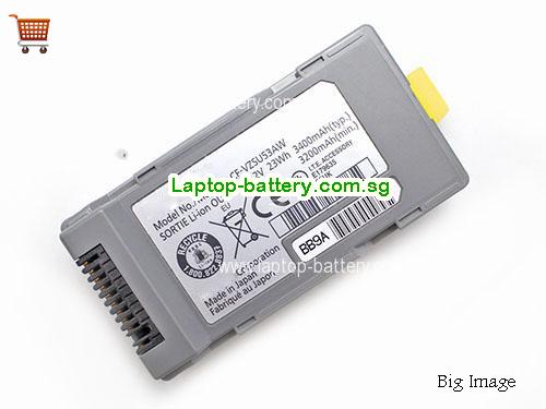 PANASONIC CF-VZSU53AQ Battery 3400mAh, 23Wh  7.2V Grey Li-ion