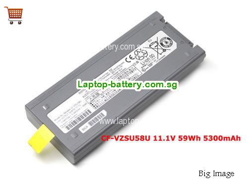 PANASONIC CF-VZSU50U Battery 5600mAh, 59Wh  11.1V Grey Li-ion