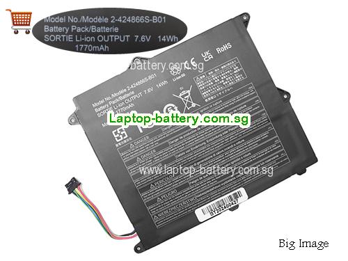 PANASONIC 2-424866S-B01 Battery 1770mAh, 14Wh  7.6V Black Li-ion