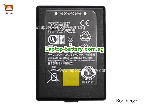 PANASONIC VZSUX100J Battery 6400mAh, 24Wh  3.8V Black Li-ion