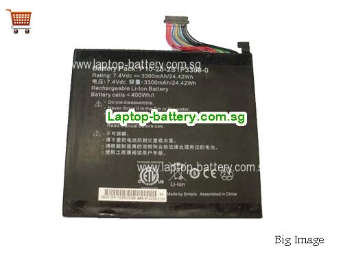 SG Simplo 2S1P3300 P10-23-2S1P3300-0 Battery 3300mah 