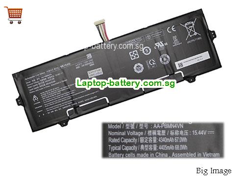 SAMSUNG Galaxy Book Pro NP950XDB Battery 4405mAh, 68Wh 15.44V Black Li-Polymer