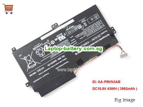 SAMSUNG NP370R4V-S01ID Battery 3992mAh, 43Wh 10.8V Black Li-Polymer