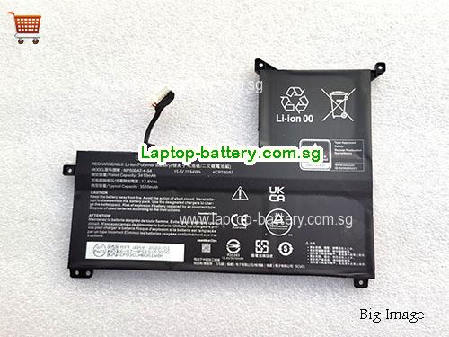 SG Original Laptop Battery for CLEVO X17, NP70, AT22, Black, 3510mAh, 54Wh 15.4V