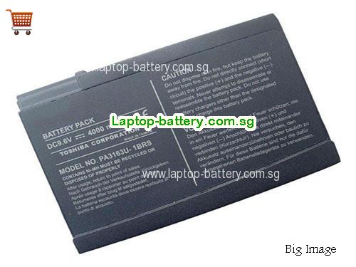 TOSHIBA K000009400 Battery 4000mAh, 38Wh  9.6V Black Li-ion