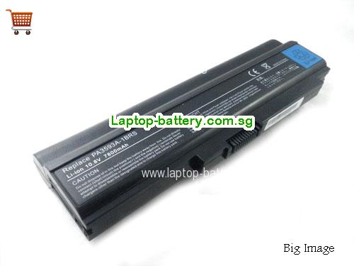 TOSHIBA PA3594U-1BAS Battery 7800mAh 10.8V Black Li-ion